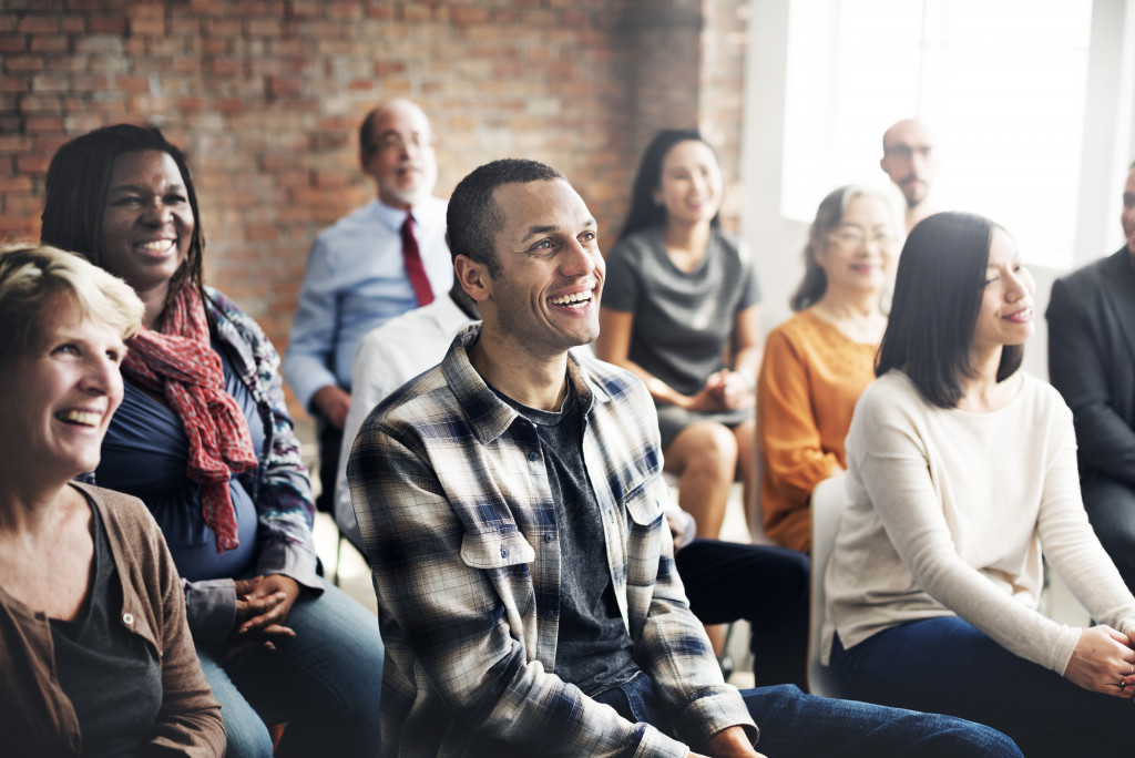 people at a seminar